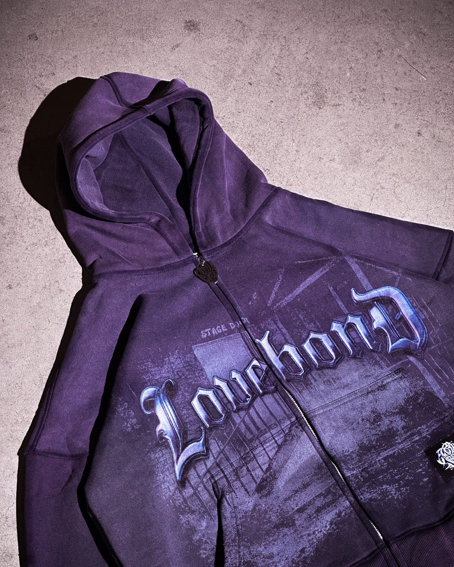 PURPLE RAIN ZIP HOODIE