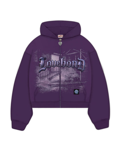 PURPLE RAIN ZIP HOODIE