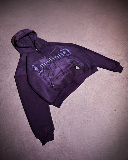 PURPLE RAIN ZIP HOODIE