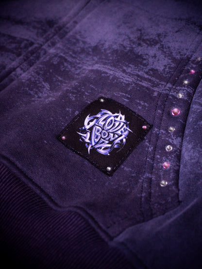 PURPLE RAIN ZIP HOODIE