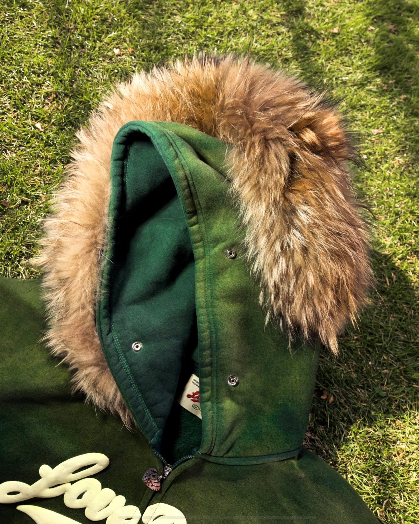 EMERALD GREEN ZIP HOODIE