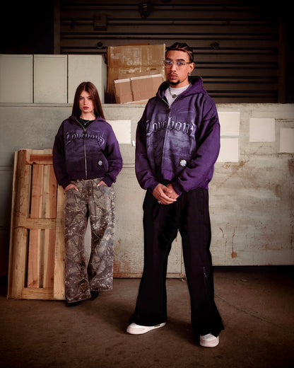 PURPLE RAIN ZIP HOODIE