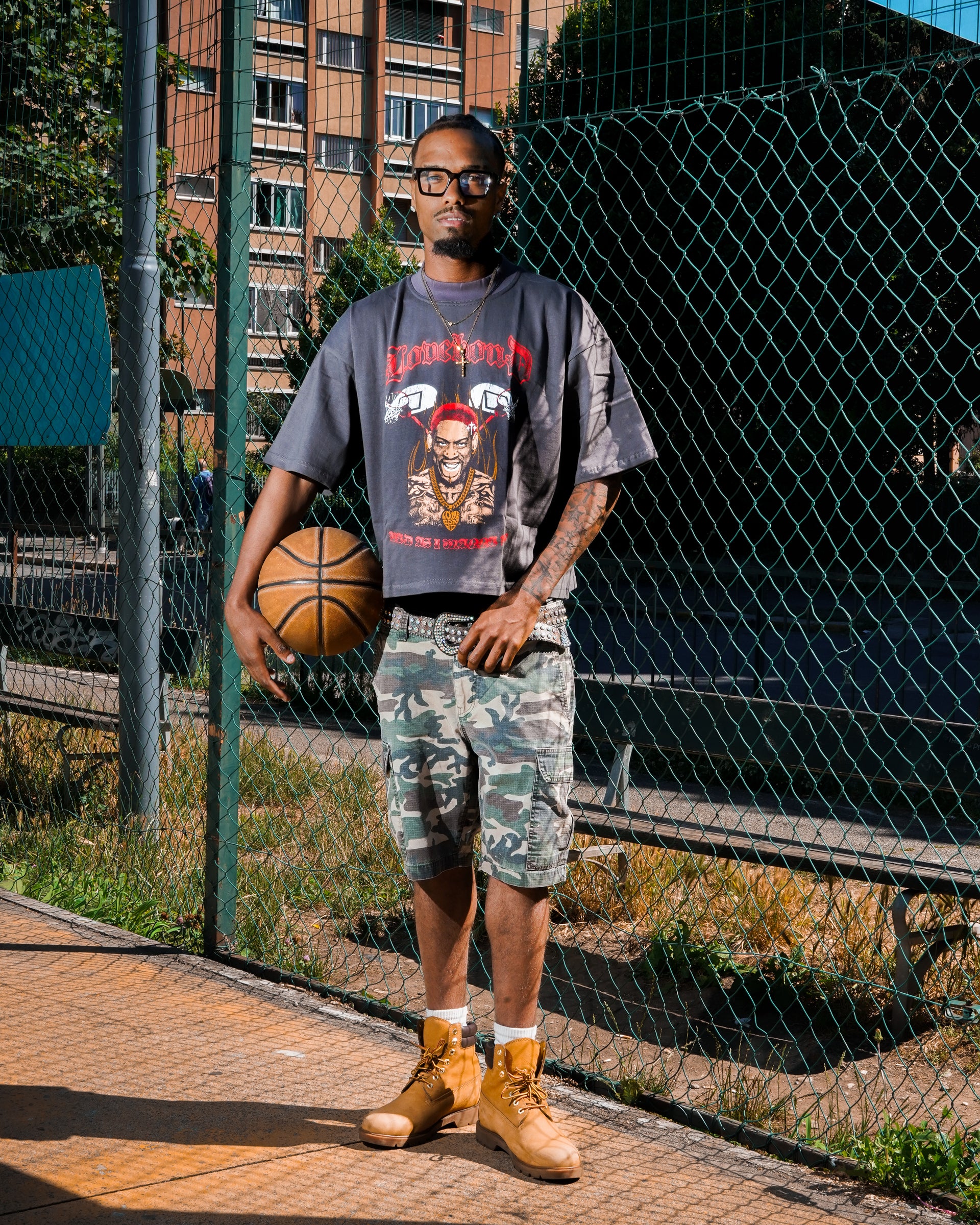 K.O.B. RODMAN GREY TEE