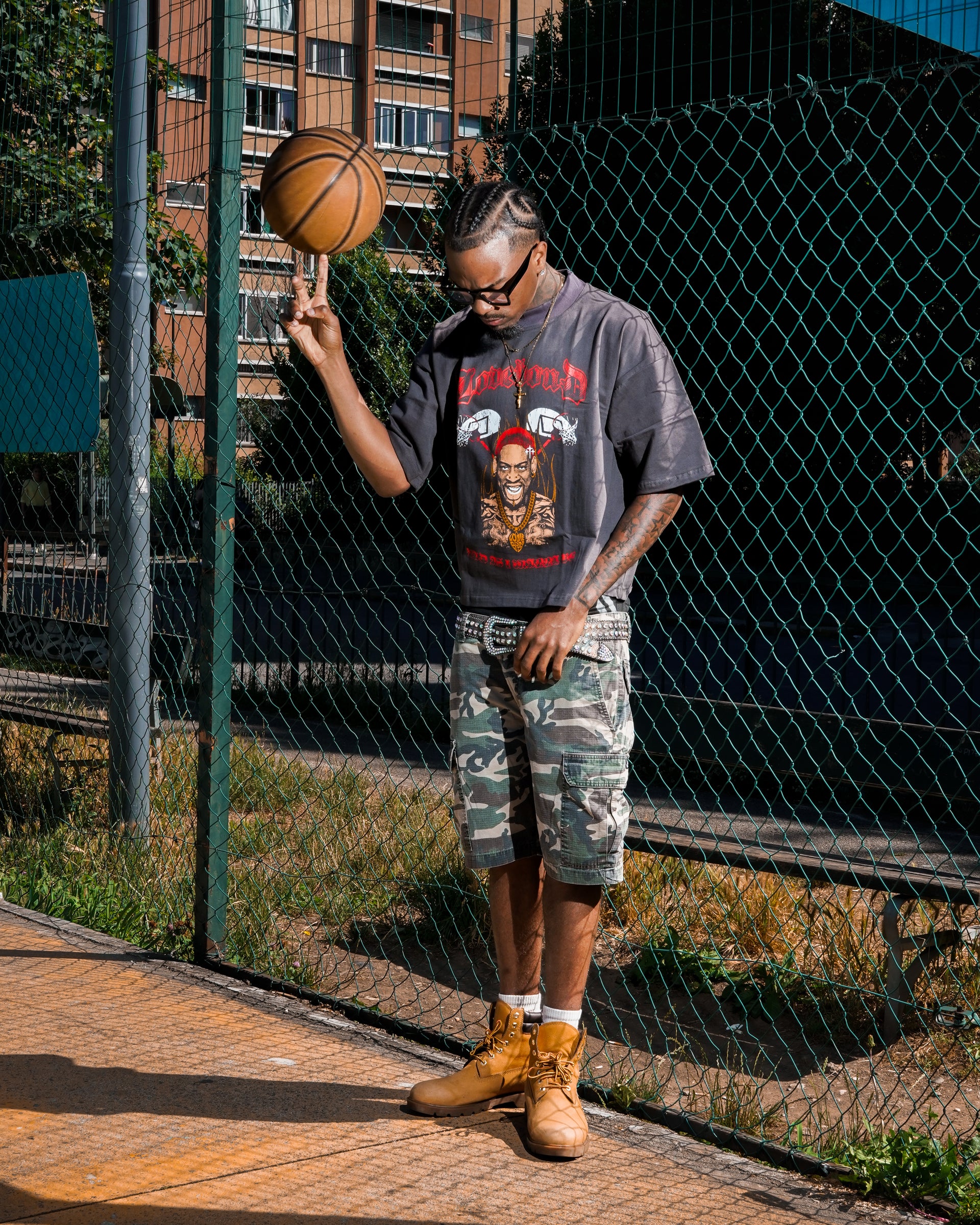 K.O.B. RODMAN GREY TEE
