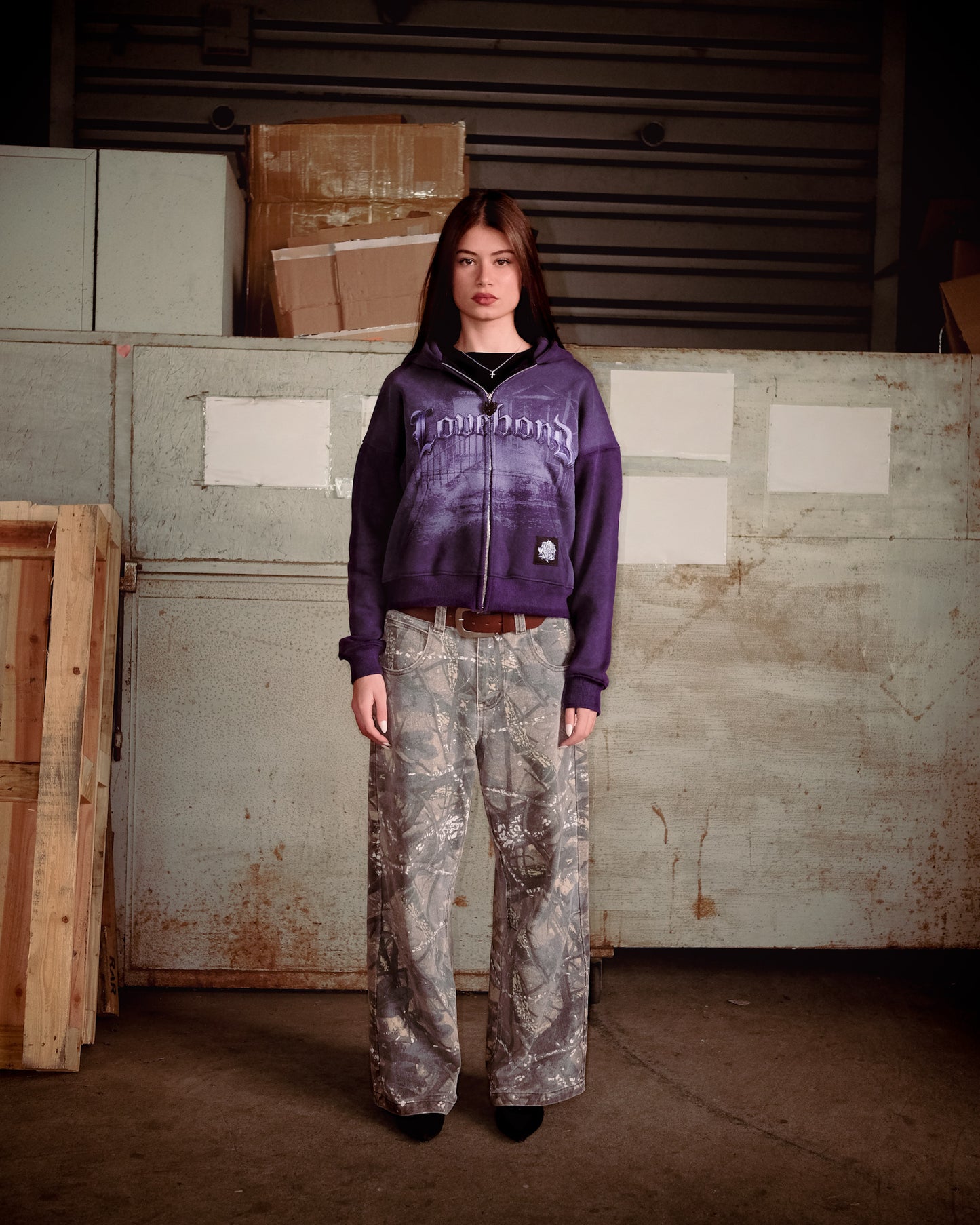 PURPLE RAIN ZIP HOODIE