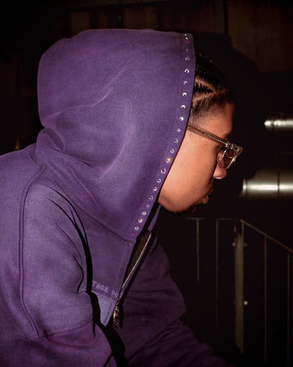 PURPLE RAIN ZIP HOODIE