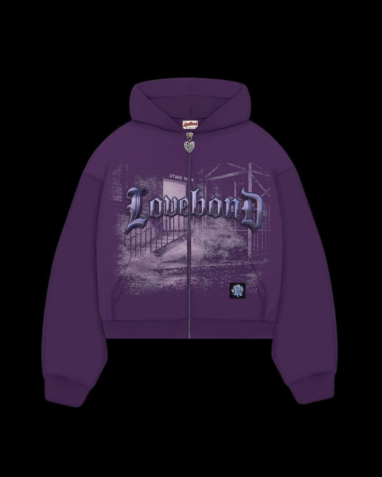 PURPLE RAIN ZIP HOODIE