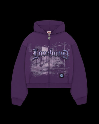PURPLE RAIN ZIP HOODIE