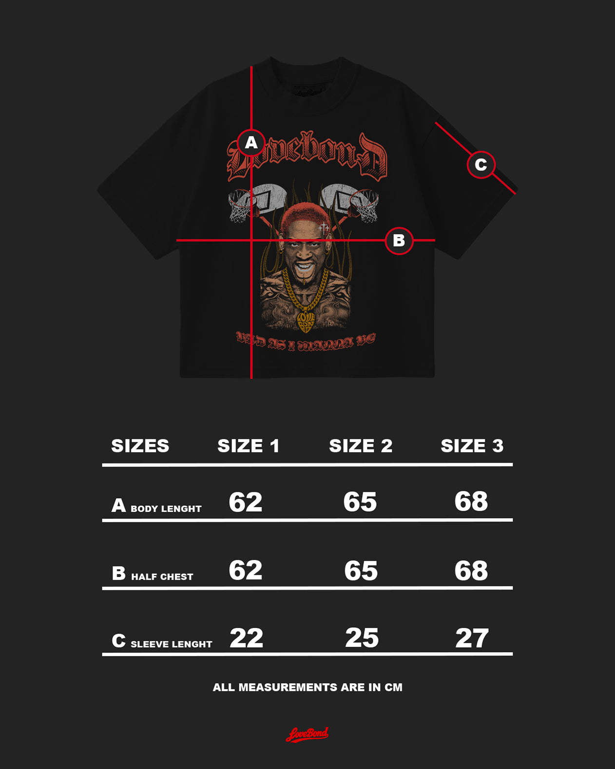 K.O.B. RODMAN GREY TEE