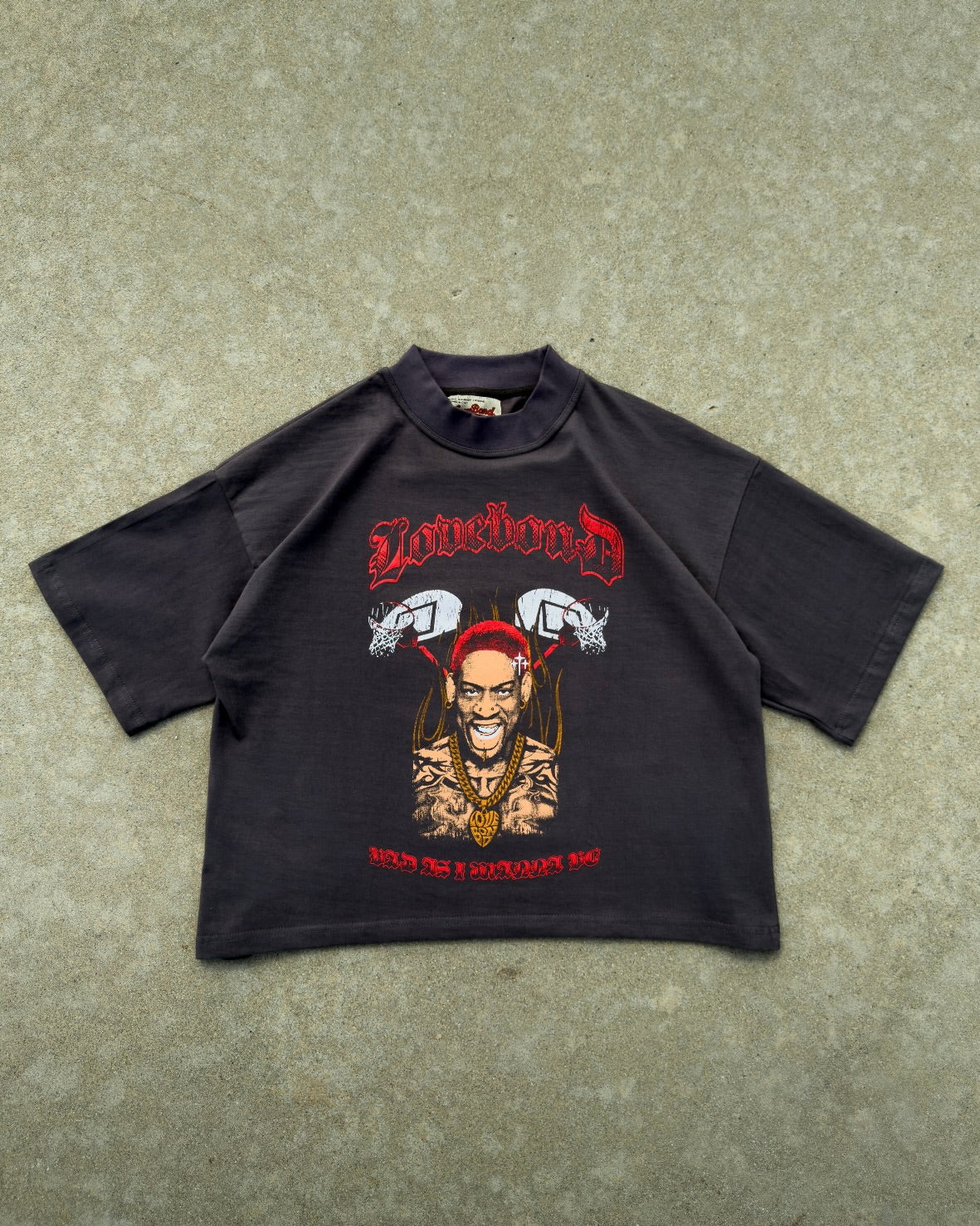 K.O.B. RODMAN GREY TEE