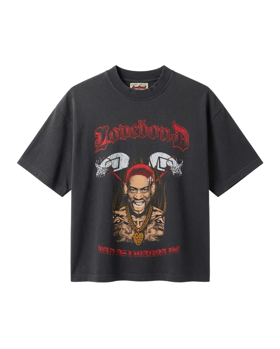 K.O.B. RODMAN GREY TEE
